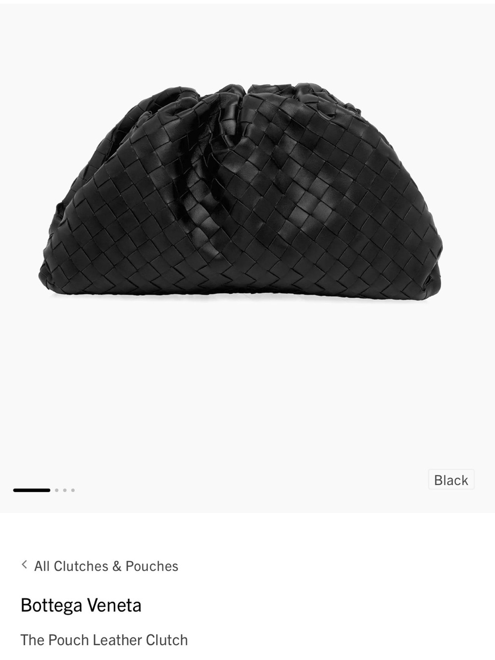 Bottega Venetta Dupe, 
 The Pouch Leather Clutch